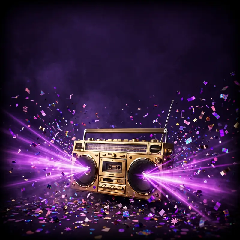 Gold Boombox