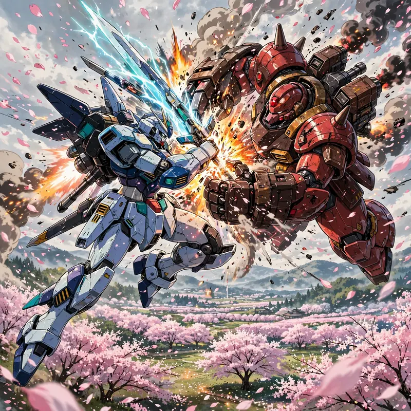 Mecha Blossom Clash