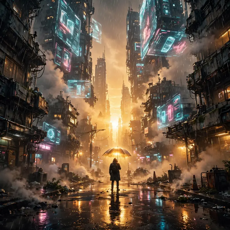 Neon Rain District