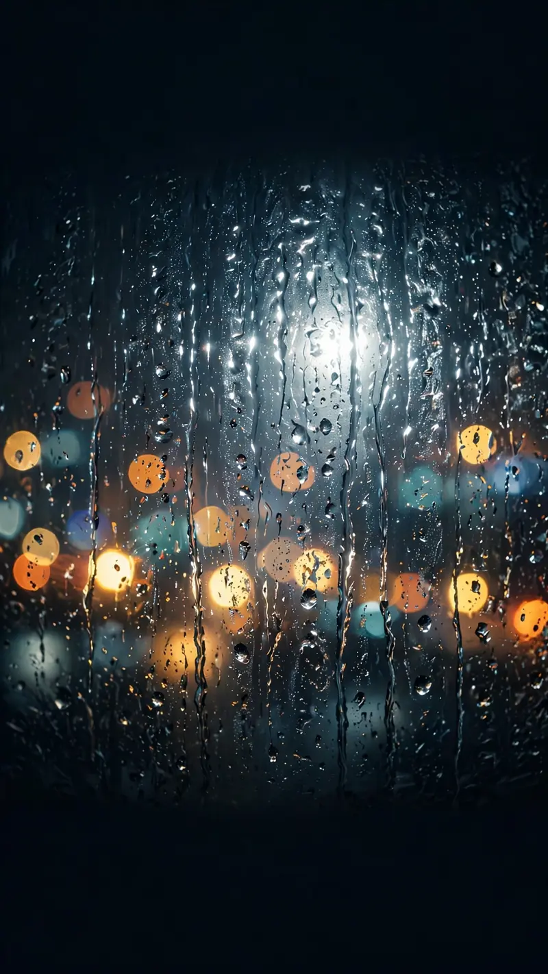 Rainy Window Bokeh