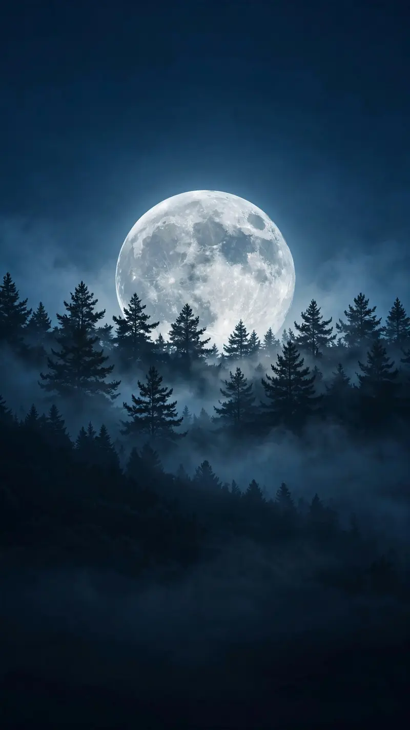 Moon Over Pines