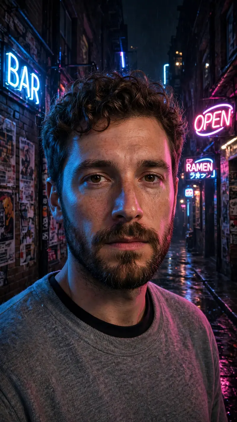Neon Alley Noir