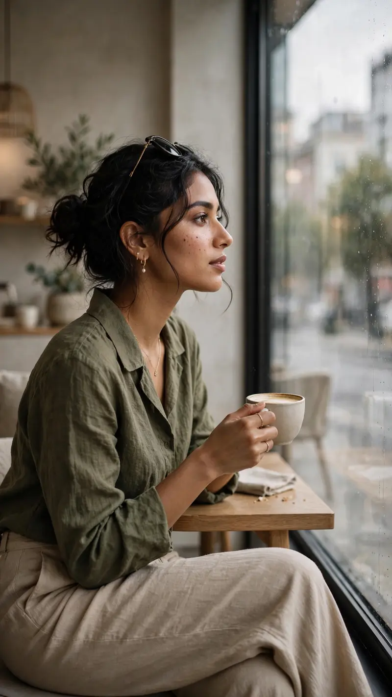 Luxury Cafe Lifestyle Portrait