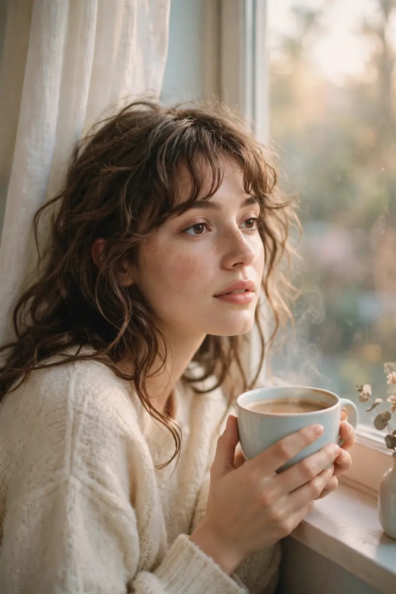 Coffee Girl Portrait