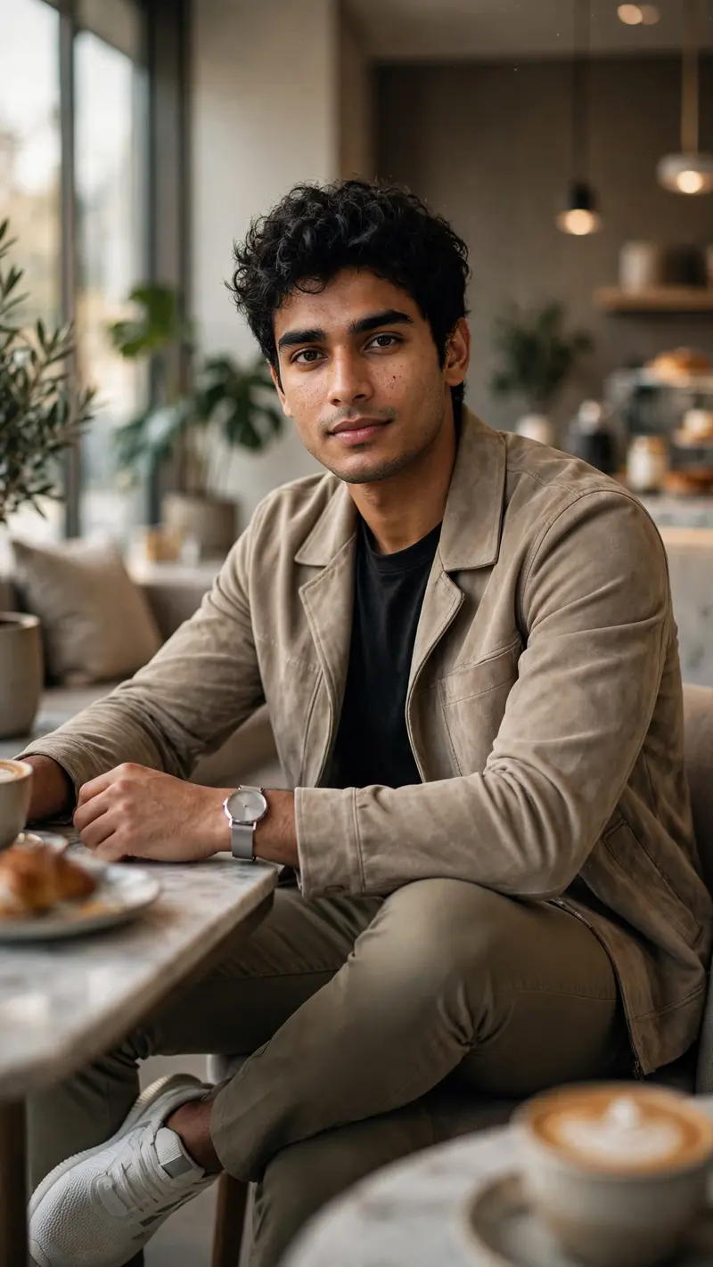 Aesthetic Cafe Portrait