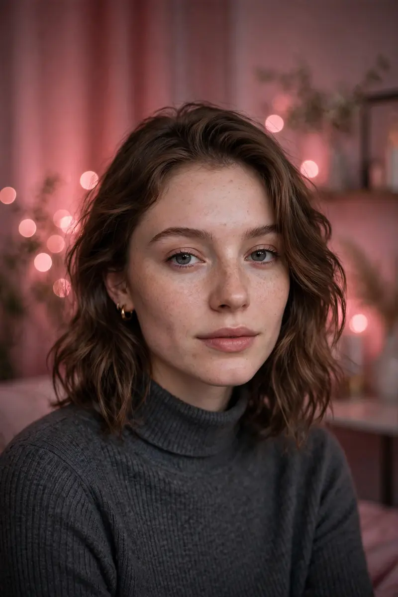 Aesthetic Pink Blur Room