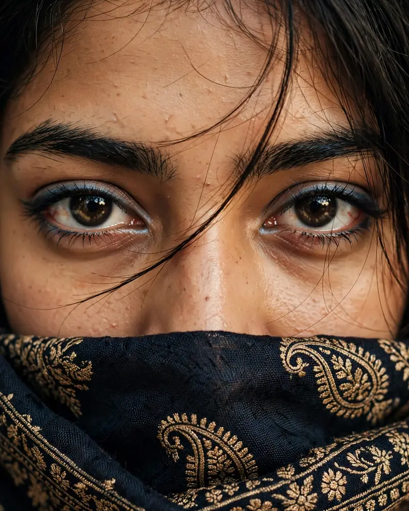 Cinematic Eyes Close-Up Portrait
