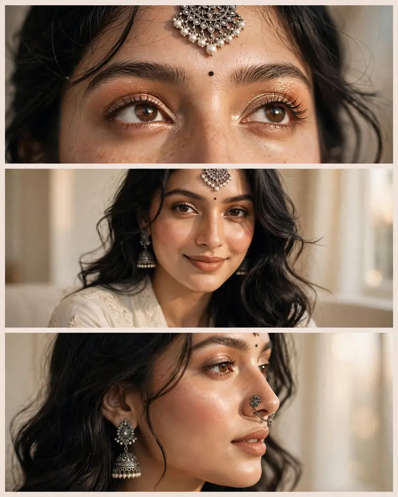 Traditional Maharashtrian Beauty Collage
