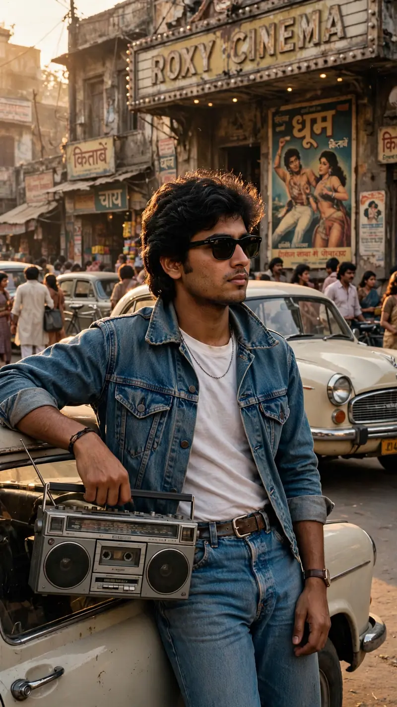 1980s Retro Bollywood Portrait
