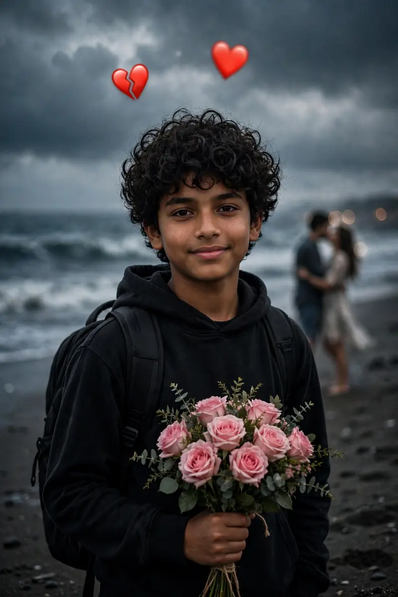 Romantic Beach Boy Portrait