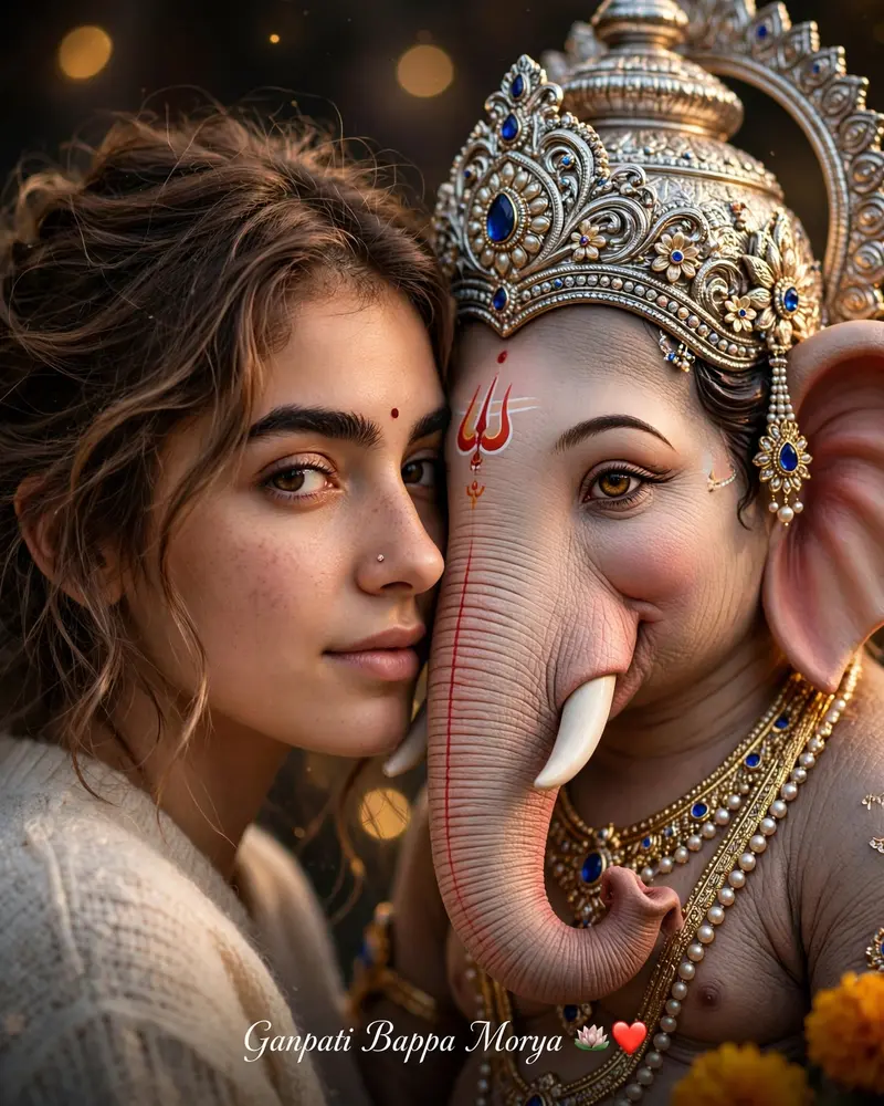 Ganesh Face Merge Portrait