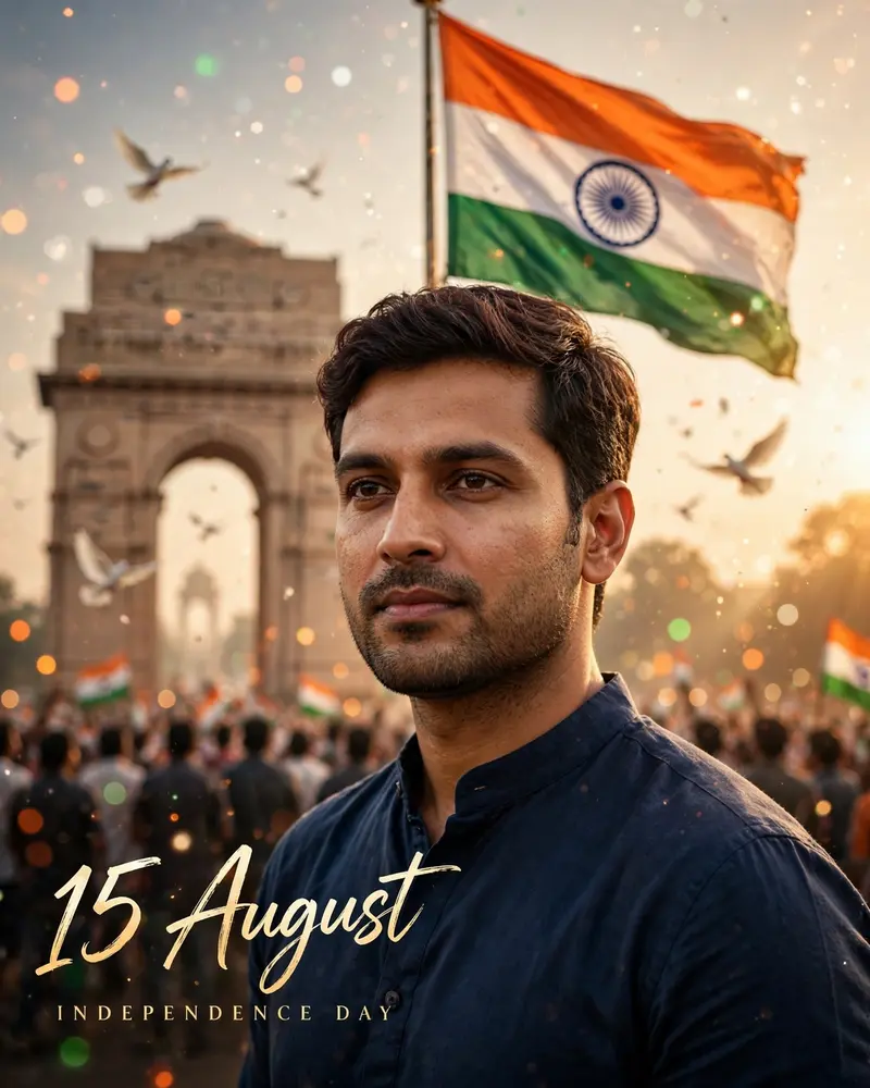 Independence Day Flag Poster Portrait