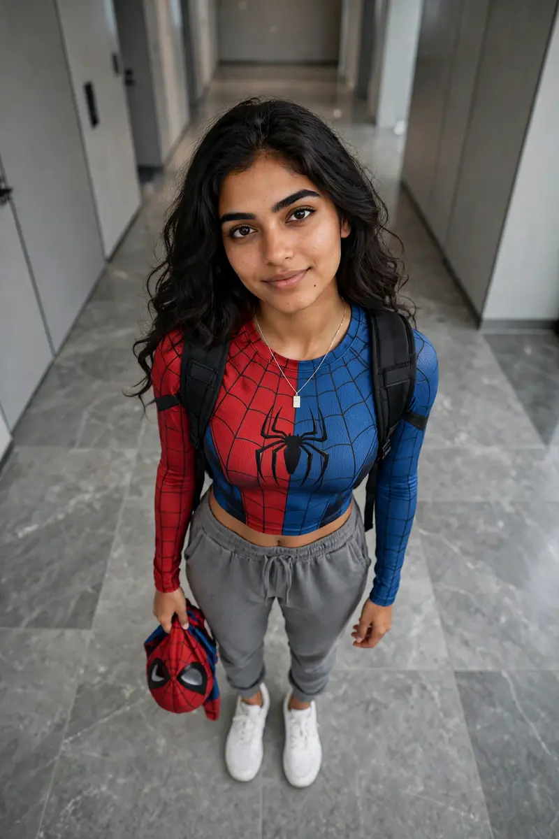 Spider-Woman Overhead Portrait