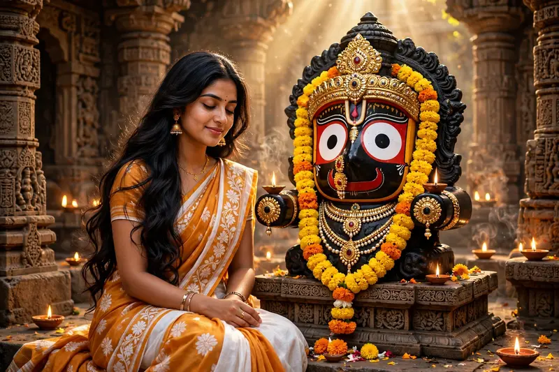 Jagannath Temple Devotional Portrait