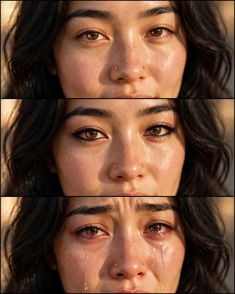 Eyes Triptych Beauty Portrait