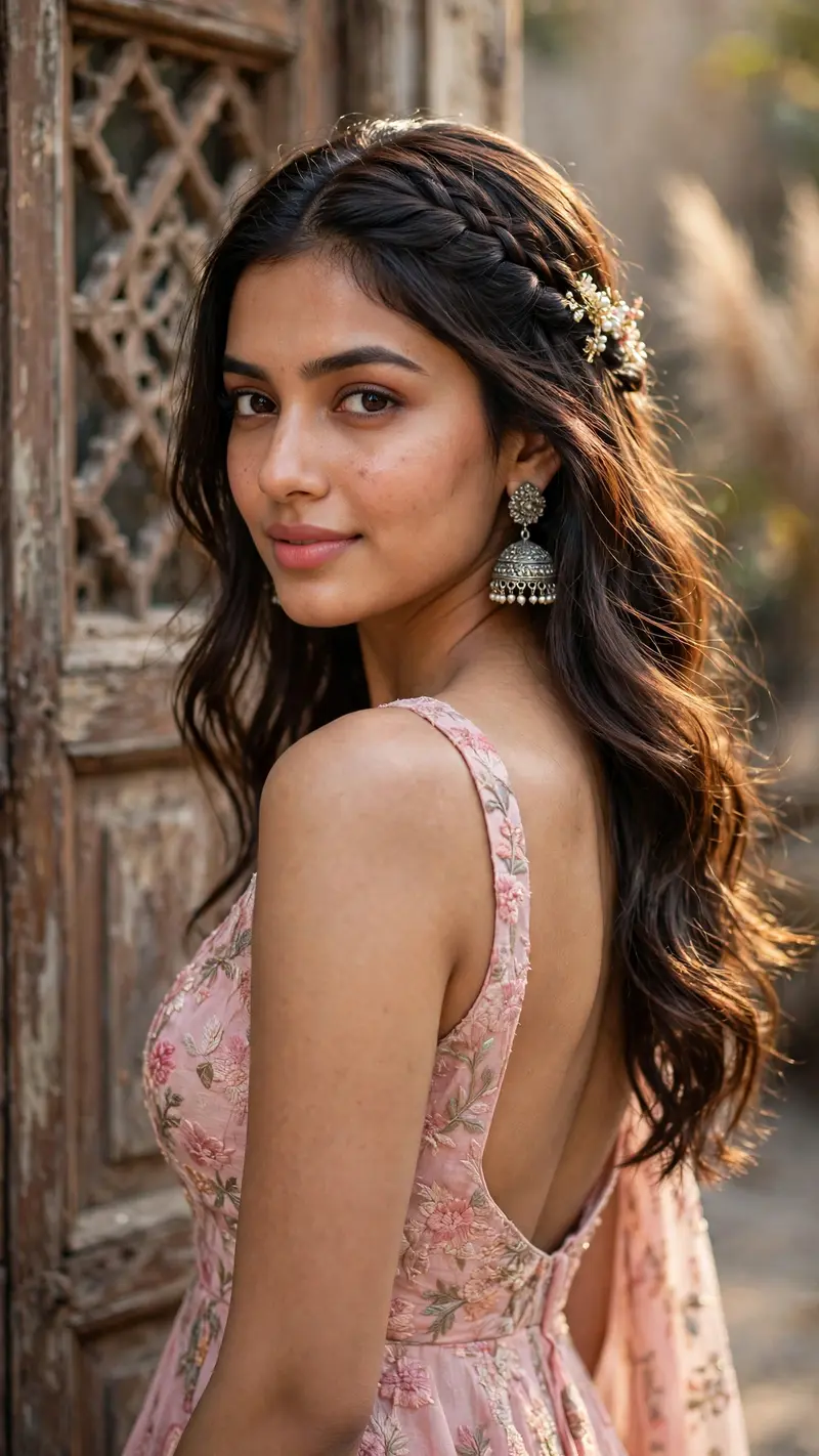 Golden Hour Saree Portrait