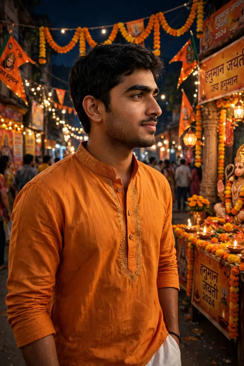 Hanuman Jayanti Night Portrait
