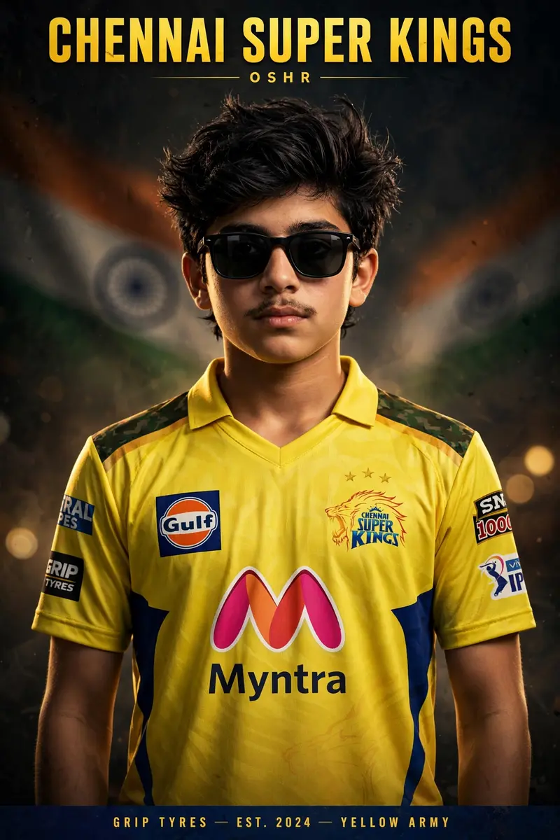 CSK Sports Poster Portrait