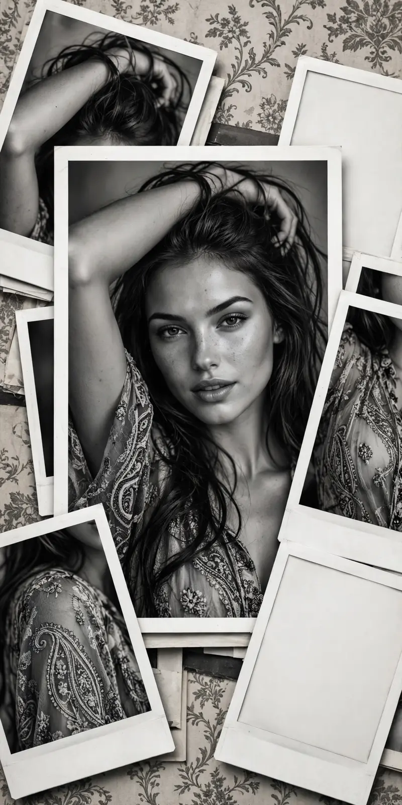 Polaroid Collage Beauty Portrait