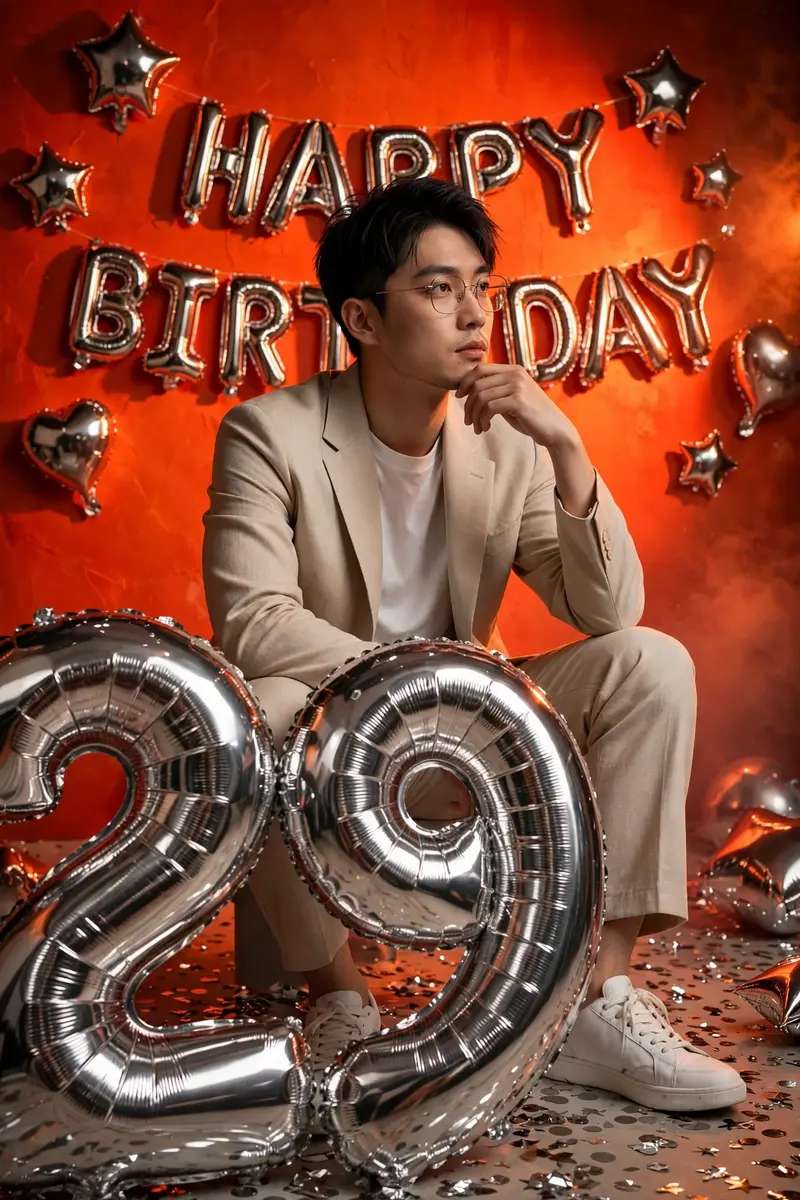 29 Birthday Studio Portrait
