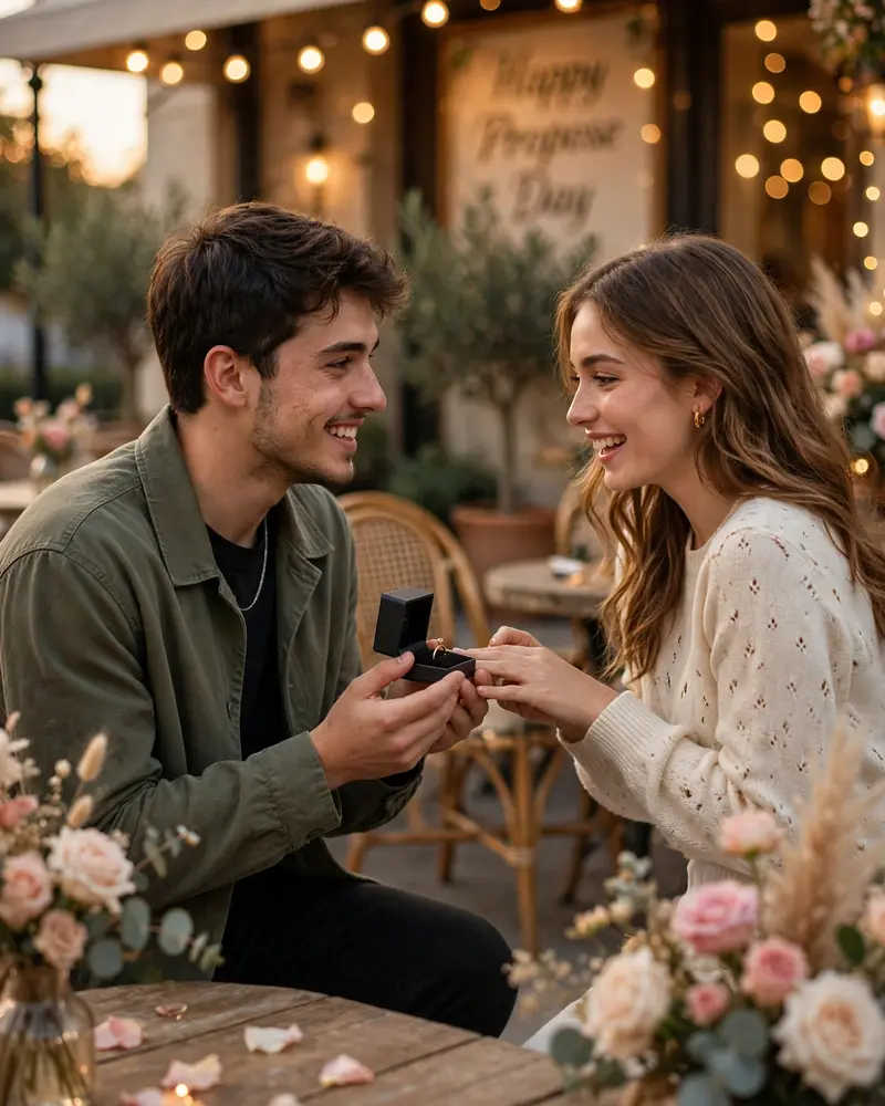 Propose Day Couple Portrait