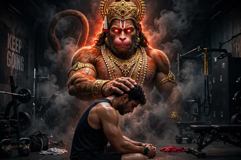 Hanuman Guardian Gym Portrait