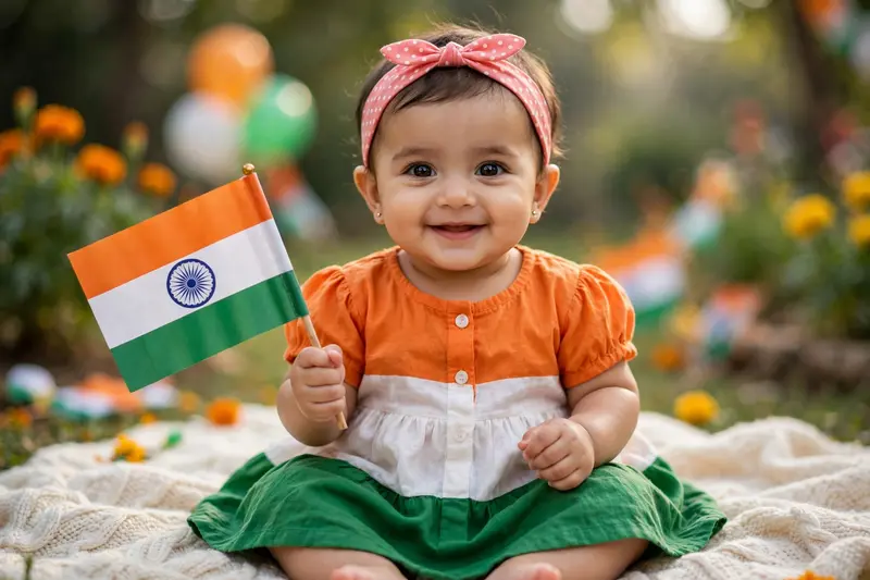 Republic Day Baby Portrait