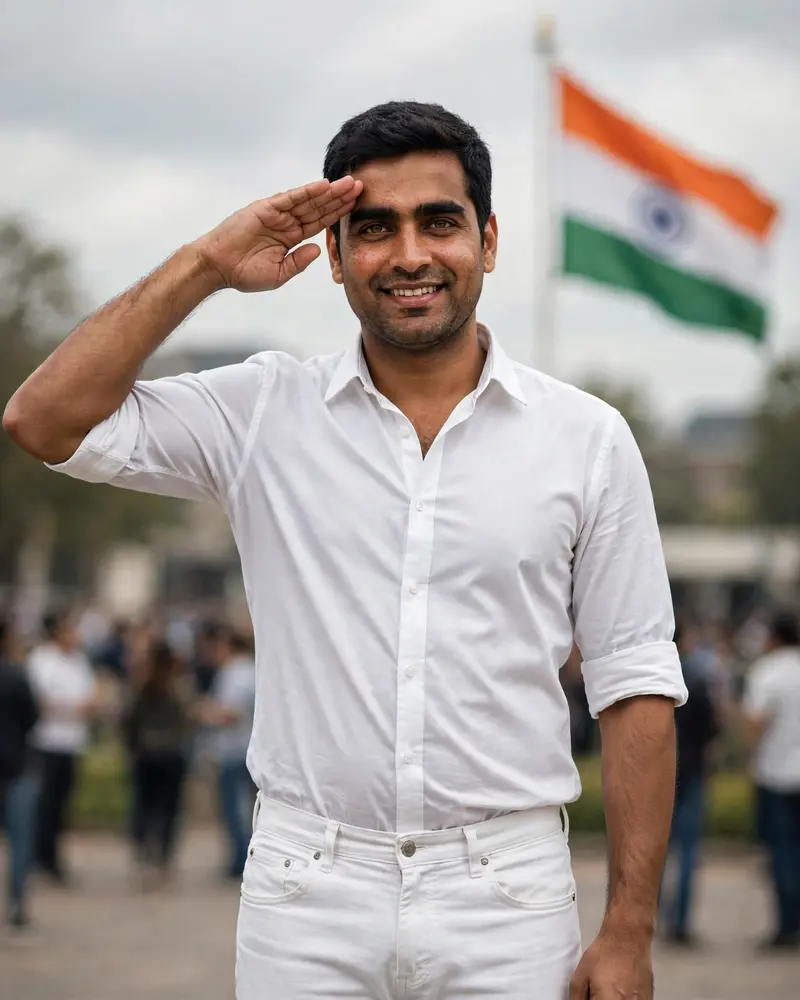 Republic Day Salute Portrait