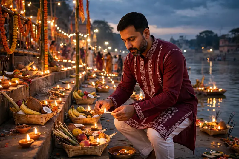 Chhath Puja Evening Portrait