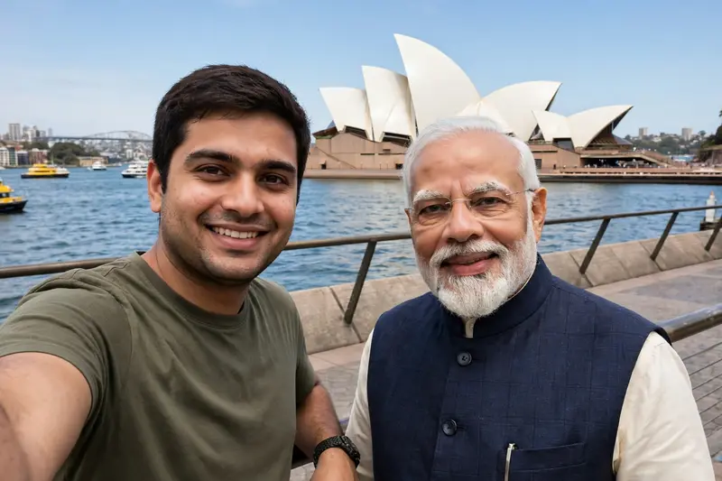 Modi Sydney Opera Selfie