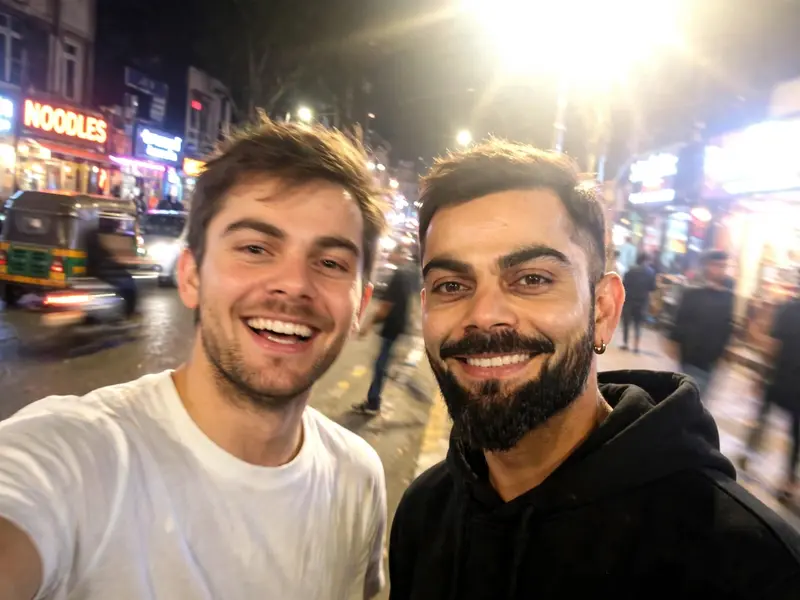 Virat Kohli Street Selfie