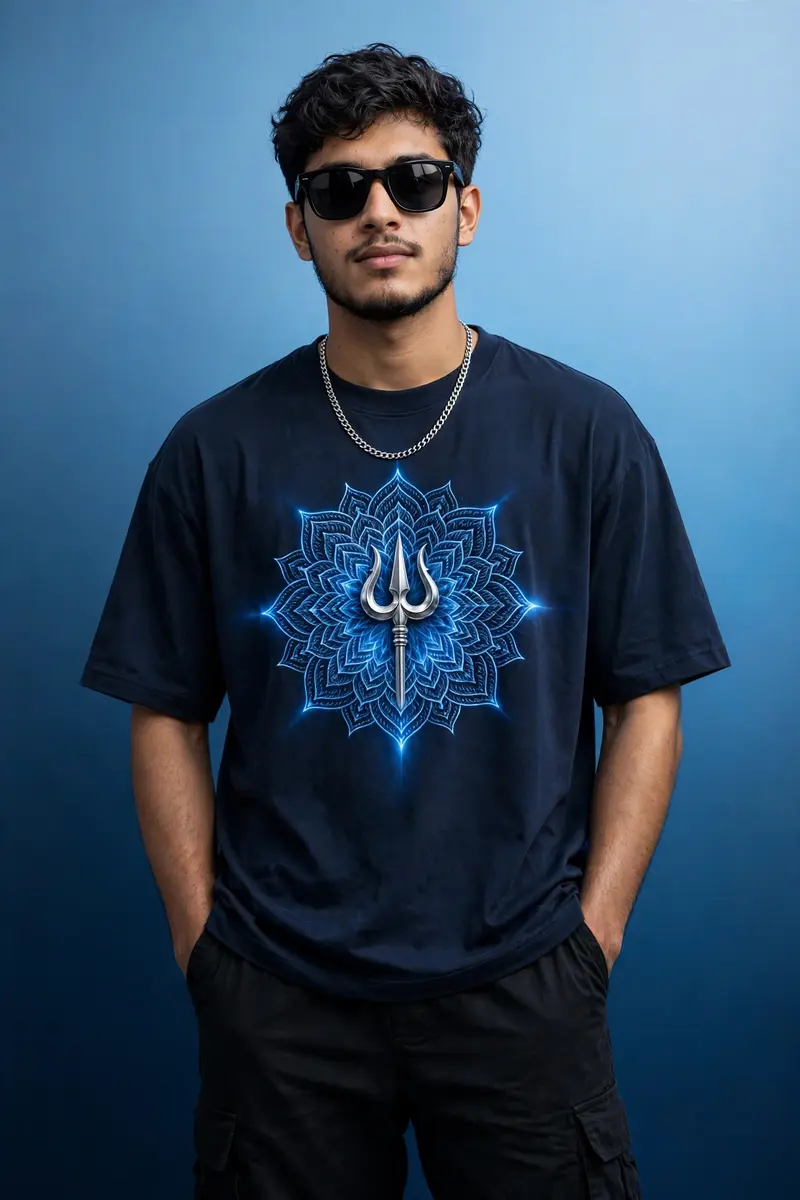 Navy Streetwear Studio Portrait