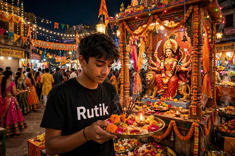 Navaratri Chowk Pooja Portrait