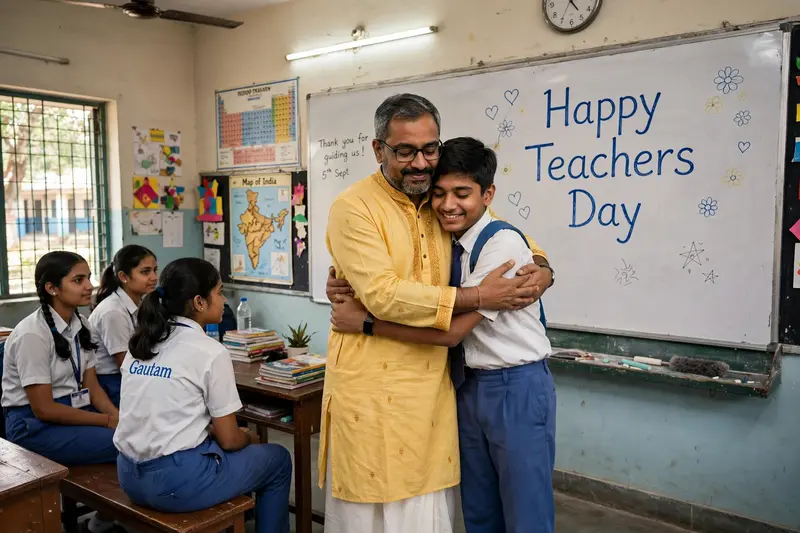 Teachers Day Classroom Portrait