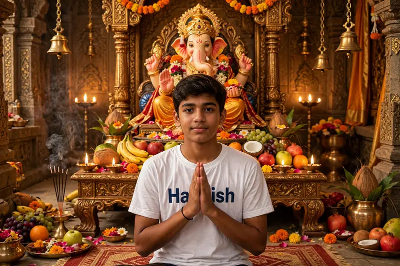 Ganesh Chaturthi Prayer Portrait