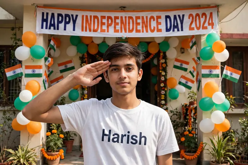 Independence Day Salute Portrait