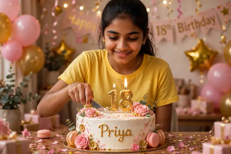 3D Birthday Cake Portrait