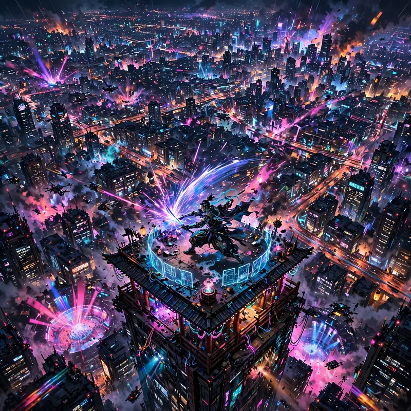 Neon Overpass Nights