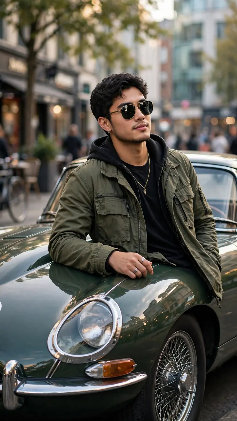 Vintage Car Street Style