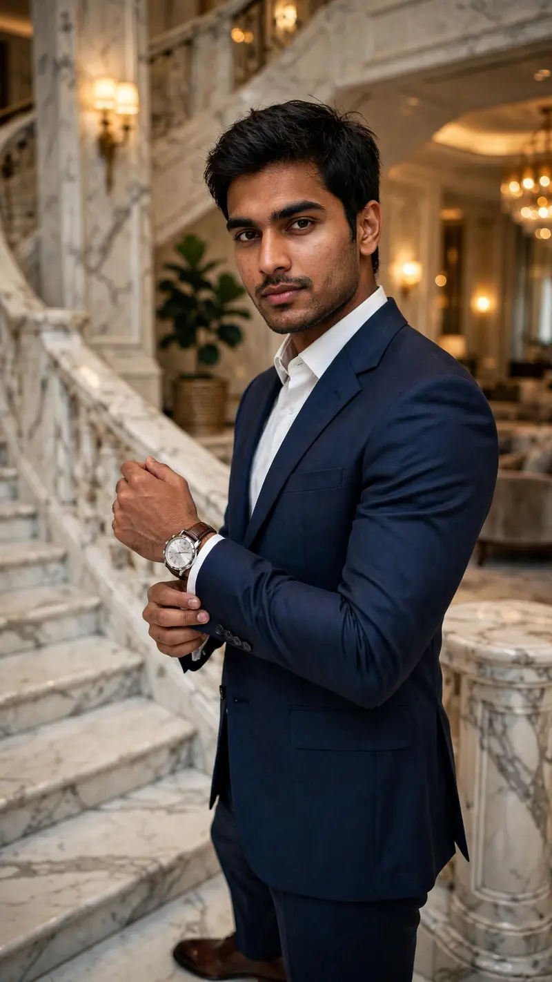 Luxury Hotel Staircase Portrait