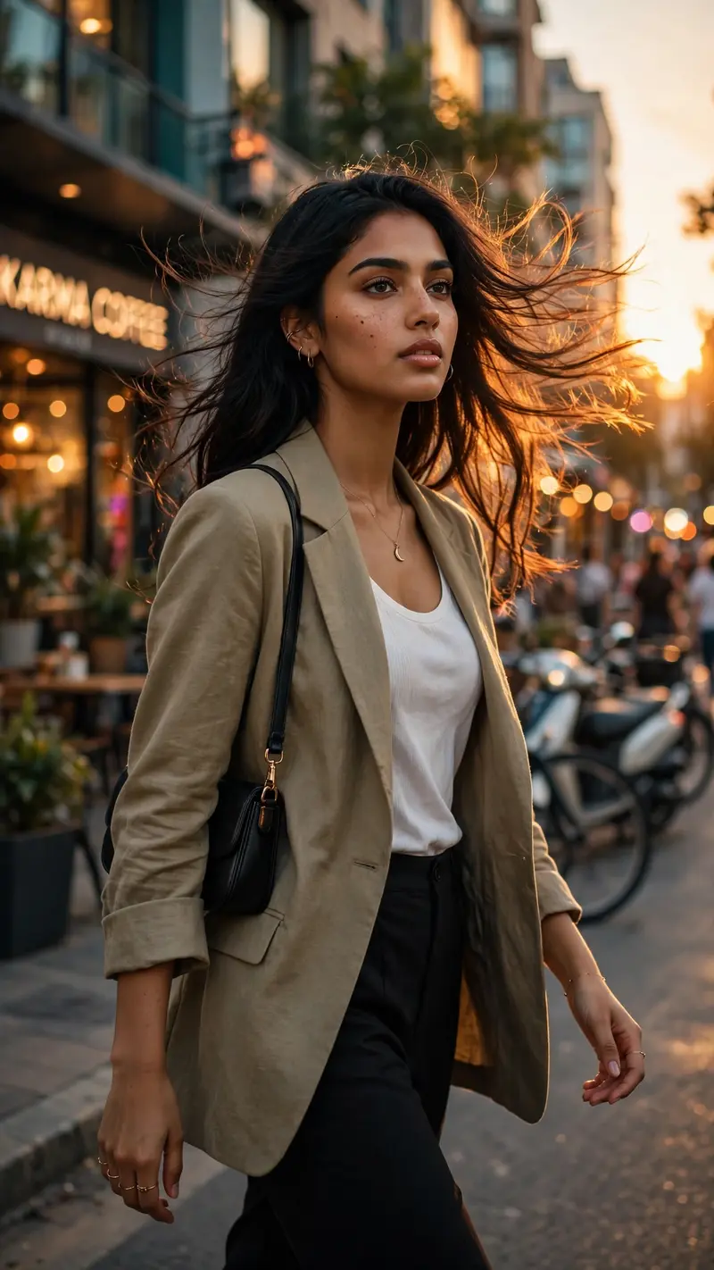 Sunset Street Portrait