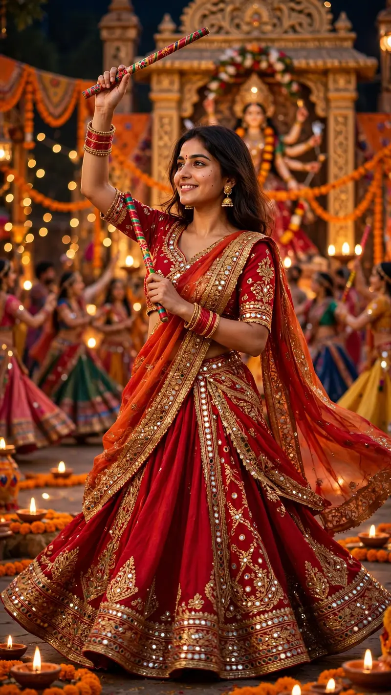Navratri Chaniya Choli Portrait
