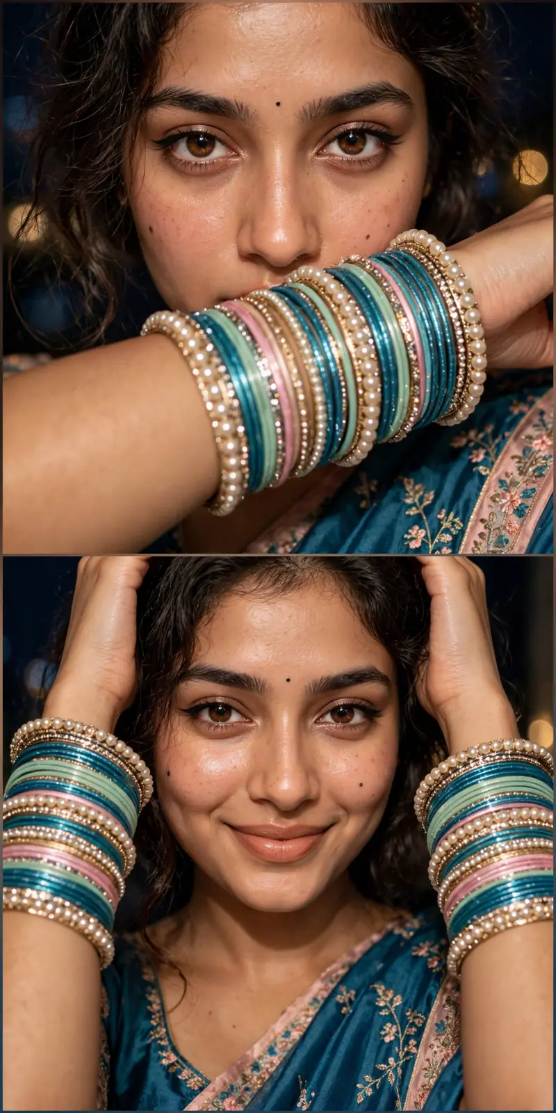 Realistic Beautiful Portrait Collage