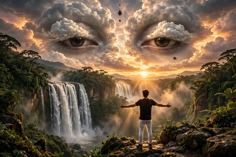 Cinematic Eyes View Sunset Photography