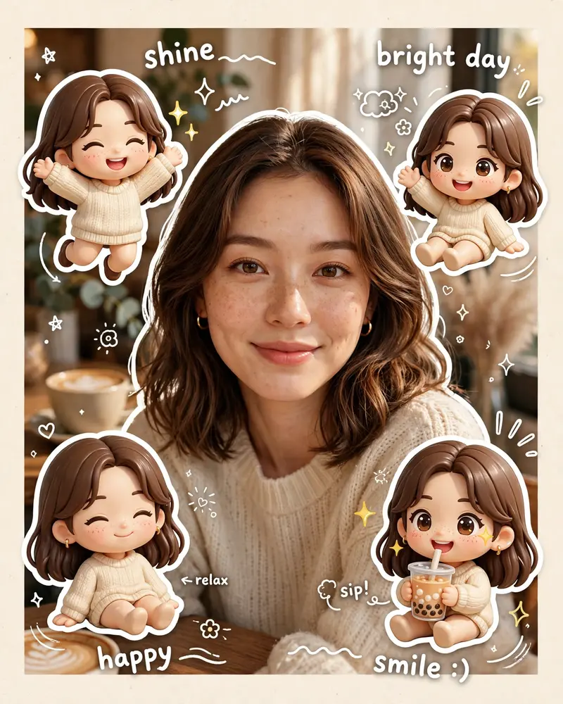 Mini Chibi Cartoon Frame