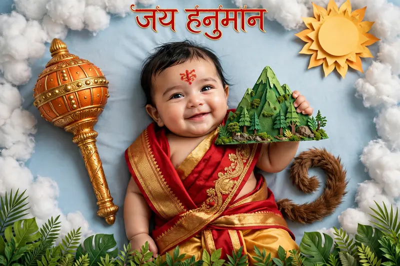 Hanuman Jayanti Baby Portrait