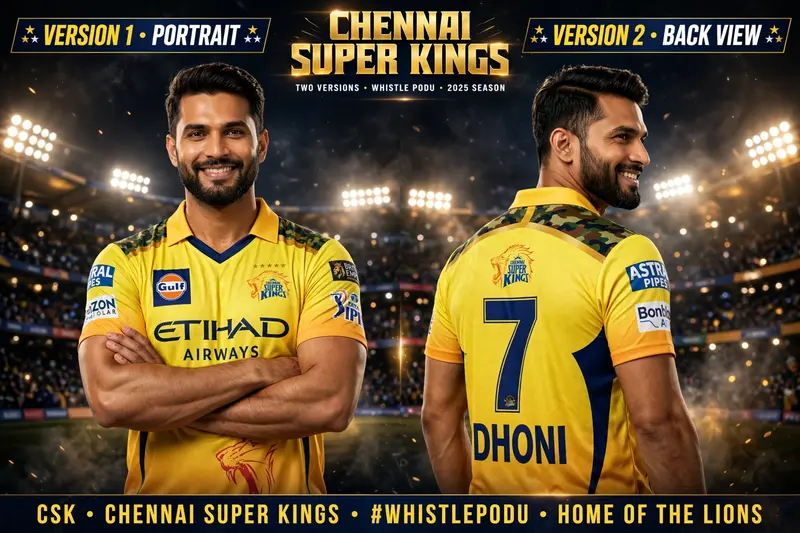 IPL-Style CSK Poster