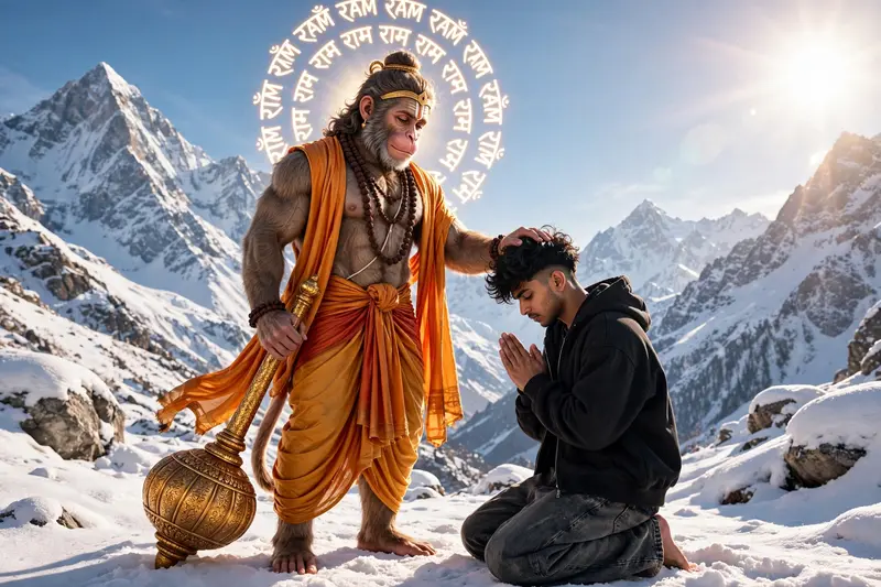 Photo with Hanuman Ji