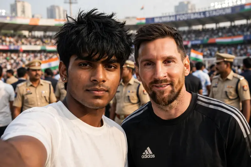 Selfie with Messi