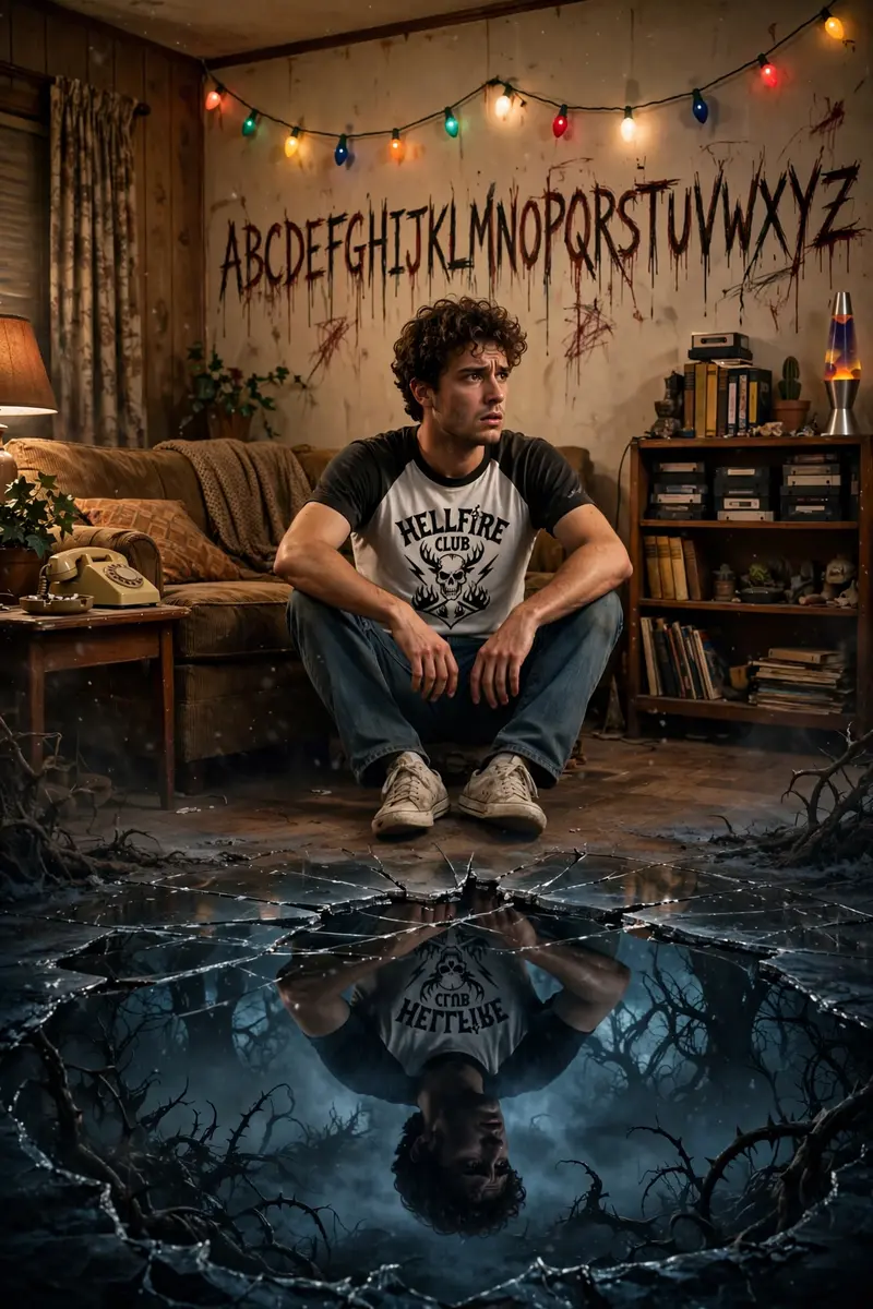 Stranger Things 80s Living Room Poster